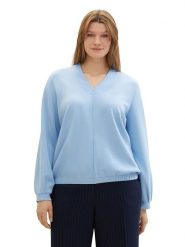 Tom Tailor Bluza w kolorze błękitnym rozmiar: 48. Niebieskie bluzy bez kaptura damskie Tom Tailor. Za 83.42 zł.