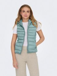 ONLY Kamizelka pikowana w kolorze turkusowym rozmiar: XL. Niebieskie kamizelki damskie Only, xl. Za 118.56 zł.