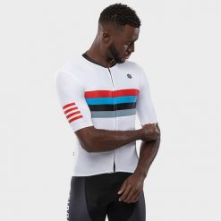 Koszulka rowerowa z krótkim rękawem męska M2 Westfalia. Białe t-shirty sportowe męskie SIROKO, m, bez ramiączek, rowerowe. W wyprzedaży za 211.00 zł.