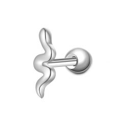 Glanzstücke München Kolczyki Waż Srebro wysokiej próby Srebrny 1 ct Damski. Szare kolczyki damskie Glanzstücke München, srebrne. Za 99.99 zł.