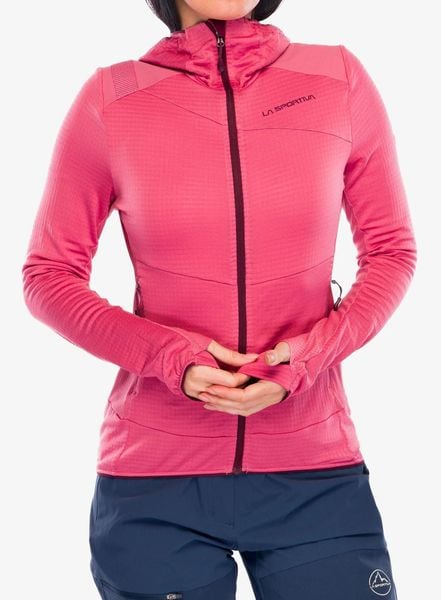 Bluza z kapturem damska La Sportiva Aequilibrium Thermal Hoody. Czerwone bluzy z kapturem damskie La Sportiva, l, z materiału. Za 665.49 zł.