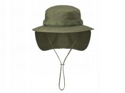Kapelusz boonie z odpinaną osłoną karku Olive Green. Zielone kapelusze damskie HELIKON-TEX, bez wzorów, z bawełny. Za 63.99 zł.