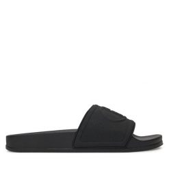 Klapki Liu Jo. Czarne klapki damskie Liu Jo, bez wzorów, bez obcasa. Za 169.99 zł.