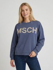 MOSS COPENHAGEN Bluza "Mela" w kolorze granatowym rozmiar: M/L. Niebieskie bluzy bez kaptura damskie MOSS COPENHAGEN, l. Za 157.73 zł.