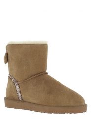 Gooce Skórzane botki zimowe "Mercy" w kolorze jasnobrązowym rozmiar: 39. Brązowe botki damskie Gooce, na zimę, ze skóry, bez obcasa, bez zapięcia. Za 200.13 zł.