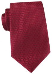 Krawat w Kolorze Głębokiej Czerwieni, z Drobnym Wzorkiem - Alties. Czerwone krawaty i muchy męskie Alties, bez wzorów, z tkaniny, eleganckie. Za 55.00 zł.