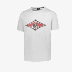 Koszulka T-shirt Bear Big Logo biała. Białe t-shirty męskie BEAR, l, bez wzorów, z bawełny, bez kołnierzyka. Za 148.01 zł.
