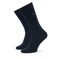 Skarpety długie EA7 Emporio Armani. Niebieskie skarpetki męskie EA7 Emporio Armani, bez wzorów. Za 69.99 zł.