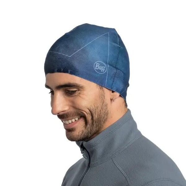 Czapka BUFF THERMONET BEANIE SYNTH. Niebieskie czapki męskie Buff, bez wzorów, sportowe. Za 78.65 zł.