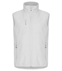 Clique Classic Softshell Vest – 3‑warstwowa softshellowa kamizelka z recyklingu. Białe kurtki softshell damskie CLIQUE, m, bez wzorów, z polaru. Za 231.89 zł.