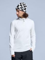 Bluza narciarska - Męska - Arctic 2.0 - Off White. Białe bluzy z kapturem męskie POEDERBAAS, na zimę, m, z elastanu. Za 177.72 zł.