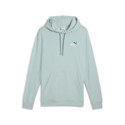 Męska bluza z kapturem Essentials z małym dwukolorowym logo No. 1 PUMA. Zielone bluzy z kapturem męskie Puma, l, prążkowane. Za 159.00 zł.