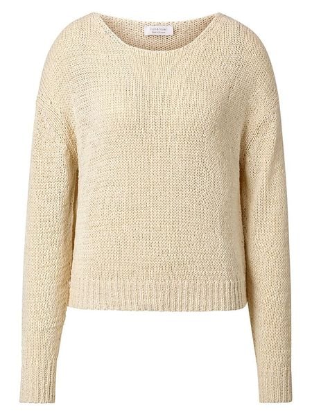 Rich & Royal Sweter w kolorze beżowym rozmiar: L. Brązowe swetry klasyczne damskie Rich & Royal, l, bez kołnierzyka. Za 205.93 zł.