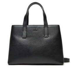 Torebka Calvin Klein. Czarne torebki klasyczne damskie CALVIN KLEIN, bez wzorów, bez dodatków. Za 349.99 zł.