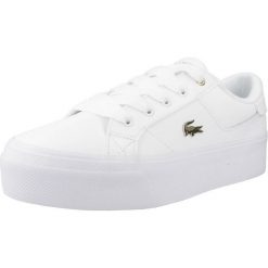 Tenisówki Lacoste Model Ziane Kolor Biały. Białe trampki i tenisówki damskie Lacoste, bez wzorów. Za 399.00 zł.