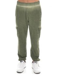Męskie spodnie dresowe Old Wash. Niebieskie spodnie sportowe męskie LEONE 1947 APPAREL, z bawełny. Za 324.17 zł.