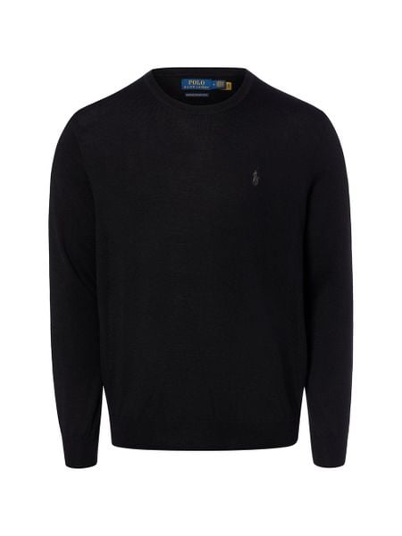 Polo Ralph Lauren sweter wełniany Mężczyźni Wełna (100%) czarny, XXL. Czarne swetry męskie Polo Ralph Lauren, m, bez wzorów, z wełny, bez kołnierzyka. Za 919.95 zł.