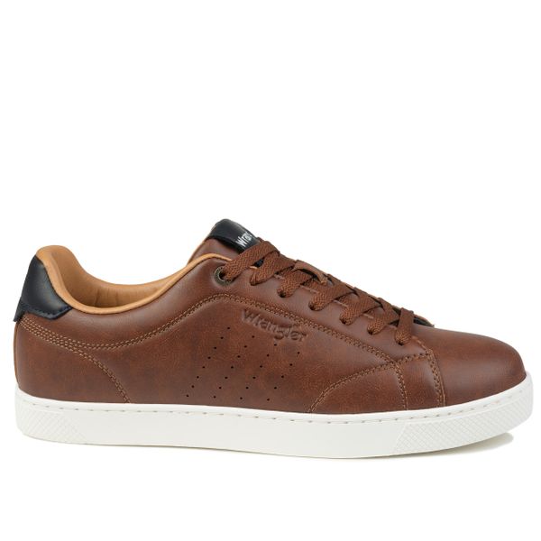 Buty męskie sportowe do chodzenia Wrangler BENNET MEN LOW. Brązowe buty sportowe na co dzień męskie Wrangler, z gumy, bez zapięcia, trekkingowe. Za 199.00 zł.