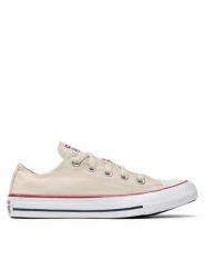 Converse Trampki Chuck Taylor All Star Ox 159485C Beżowy. Brązowe trampki i tenisówki damskie Converse, bez wzorów, z materiału. Za 239.99 zł.