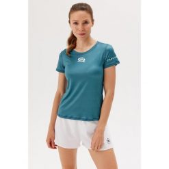 Damska koszulka biegowa Rough Radical Support Tee Women. Niebieskie bluzki damskie ROUGH RADICAL, xs, bez wzorów, sportowe, bez kołnierzyka, bez ramiączek. Za 129.90 zł.