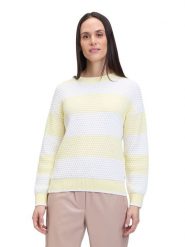 BETTY & CO Sweter w kolorze żółto-białym rozmiar: 36. Białe swetry klasyczne damskie Betty & Co., bez kołnierzyka. Za 153.34 zł.