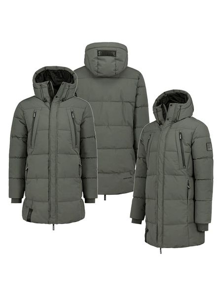 Sublevel Płaszcz pikowany w kolorze khaki rozmiar: L. Brązowe płaszcze męskie Sublevel, l, bez wzorów. Za 327.87 zł.