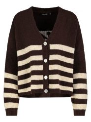 Sublevel Kardigan w kolorze ciemnobrązowo-beżowym rozmiar: L/XL. Brązowe kardigany damskie Sublevel, l, bez wzorów. Za 130.99 zł.