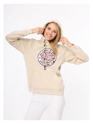 Zwillingsherz Bluza "Kelly" w kolorze jasnobrązowym rozmiar: L/XL. Brązowe bluzy z kapturem damskie Zwillingsherz, l, z bawełny. Za 198.10 zł.