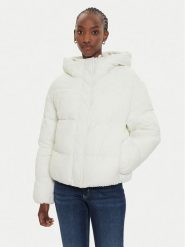 Calvin Klein Jeans Kurtka zimowa J20J224112 Écru Regular Fit. Kurtki damskie Calvin Klein Jeans, na zimę, l, bez wzorów, z jeansu, bez kaptura. Za 759.99 zł.