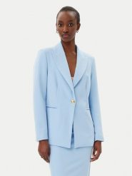 Maryley Marynarka 25EB187/M27/43MA Błękitny Regular Fit. Niebieskie marynarki i żakiety damskie Maryley, m, bez wzorów, z syntetyku. Za 289.99 zł.