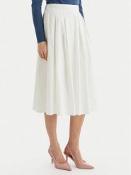 ONLY Spódnica trapezowa Maila 15369555 Biały Regular Fit. Białe spódniczki damskie Only, xl, bez wzorów, z bawełny, trapezowe. Za 179.99 zł.