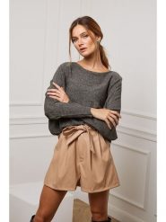 So Cachemire Sweter "Jackson" w kolorze khaki rozmiar: XL. Brązowe swetry klasyczne damskie So Cachemire, xl, z kaszmiru, bez kołnierzyka. Za 217.53 zł.