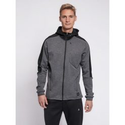 Bluza fitness męska Hummel hmltropper zip z kapturem. Szare bluzy sportowe męskie HUMMEL, bez wzorów, z dzianiny, sportowe, bez kołnierzyka, bez ramiączek. Za 243.05 zł.
