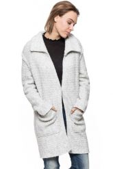 DAMSKI PŁASZCZ TOM TAILOR KNIT COAT. Szare płaszcze damskie Tom Tailor, s, bez wzorów, z dzianiny, eleganckie. Za 199.99 zł.