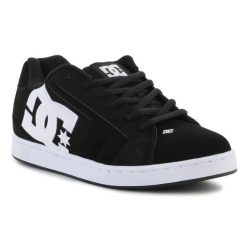 Buty DC Net M 302361-BLW czarne. Czarne buty sportowe na co dzień męskie z gumy, bez zapięcia. Za 462.92 zł.