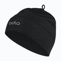 Czapka zimowa ODLO Polyknit Warm Reflective. Czarne czapki męskie Odlo, na zimę, bez wzorów, z elastanu. Za 129.99 zł.