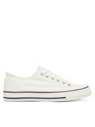 DeeZee Trampki CT0513-26 Biały. Białe trampki i tenisówki damskie DeeZee, bez wzorów, z materiału. Za 69.99 zł.