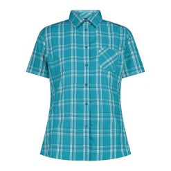Koszula damska turystyczne CMP 34S5706. Niebieskie koszule damskie CMP, s, bez wzorów, sportowe, bez kołnierzyka, bez ramiączek. Za 221.00 zł.