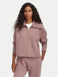 Reebok Bluza Eleonora RK25689CCW Brązowy Regular Fit. Brązowe bluzy bez kaptura damskie Reebok, xl, z bawełny. Za 279.99 zł.