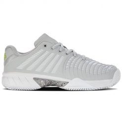 Buty do tenisa damskie K-Swiss Express Light 3. Szare buty sportowe na co dzień damskie K-Swiss, bez wzorów, z gumy, tenisowe. Za 259.00 zł.