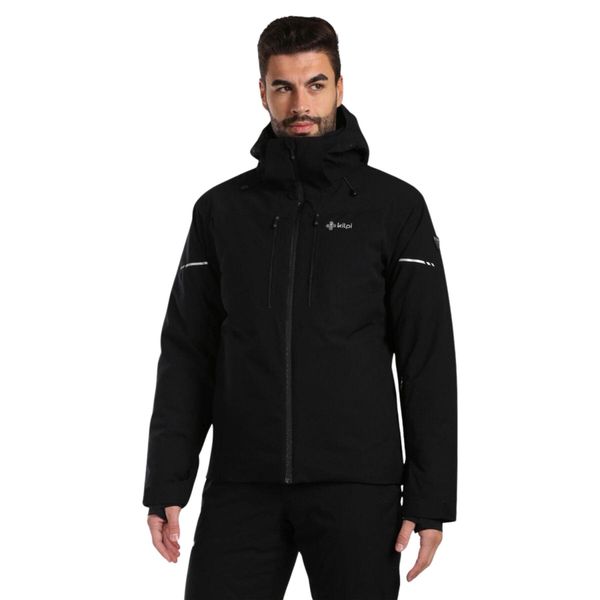 Kurtka narciarska dla mężczyzn Kilpi TONNSI-M. Czarne kurtki narciarskie i snowboardowe damskie Kilpi, m, bez wzorów, z materiału, bez kaptura, narciarskie. Za 785.00 zł.