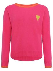 Zwillingsherz Kaszmirowy sweter w kolorze różowym rozmiar: XL. Różowe swetry klasyczne damskie Zwillingsherz, xl, z kaszmiru, bez kołnierzyka. Za 361.13 zł.