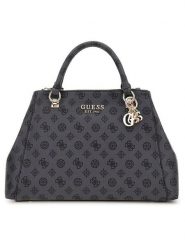 Guess Torebka w kolorze antracytowym - 36 x 23,5 x 10 cm rozmiar: onesize. Czarne torebki klasyczne damskie Guess, z aplikacjami, z materiału, bez dodatków. Za 461.21 zł.