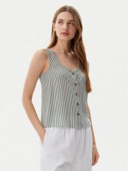 Vero Moda Top Bumpy 10325830 Zielony Standard Fit. Zielone topy damskie Vero Moda, m, bez wzorów, z wiskozy, bez kołnierzyka. Za 99.99 zł.