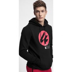 Bluza męska BLM266 - głęboka czerń. Bluzy z kapturem męskie 4f, m, z bawełny. W wyprzedaży za 79.99 zł.