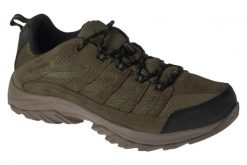 Buty trekkingowe męskie, Crestwood Waterproof. Zielone buty trekkingowe męskie Columbia, z materiału, przed kostkę, bez zapięcia, trekkingowe. Za 349.99 zł.