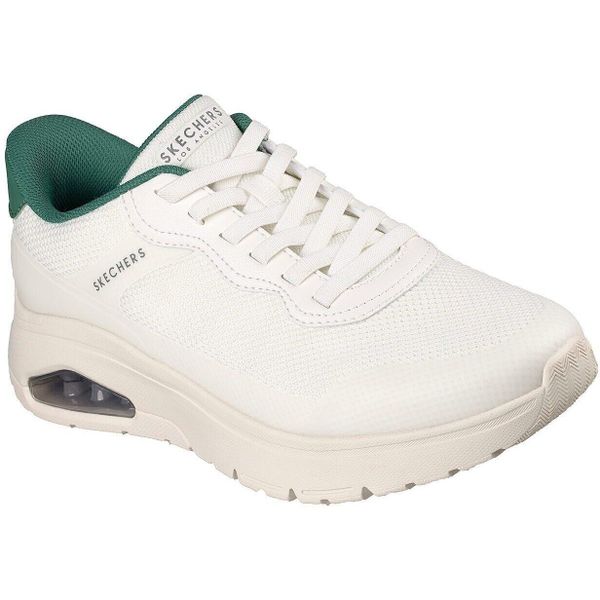Buty sportowe męskie Skechers Uno Flex Step N Knit. Białe buty sportowe na co dzień męskie Skechers, z materiału, bez zapięcia. Za 490.00 zł.