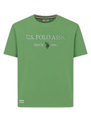 U.S. Polo Assn. Koszulka w kolorze zielonym rozmiar: S. Zielone koszulki polo męskie U.S. Polo Assn., s, bez wzorów, z bawełny, bez ramiączek. Za 74.63 zł.