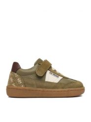 Guess Sneakersy EO-CI12-3210-03(III)CH Khaki. Brązowe buty sportowe chłopięce Guess, z aplikacjami, ze skóry, bez zapięcia. Za 189.99 zł.