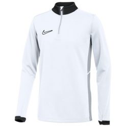 Bluza dresowa sportowa chłopięca Dri-Fit Academy 25 Drill Jr Top. Białe bluzy bez kaptura męskie Nike, m, z dresówki. Za 149.99 zł.